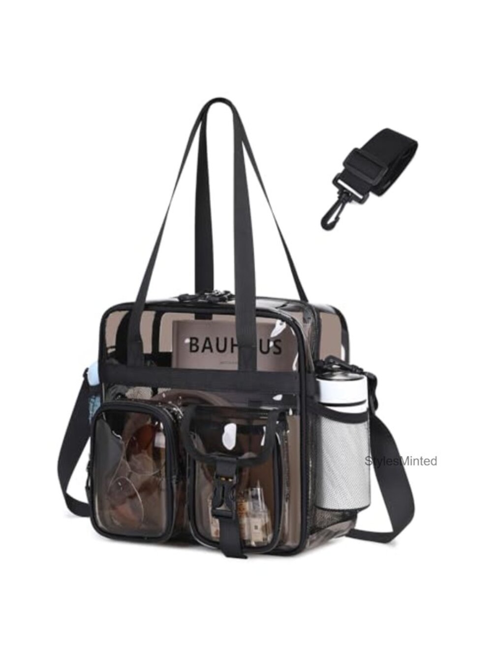 Clear Tote Bag Stadium Approved Heavy Duty PVC Security Check Friendly